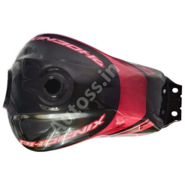 Bike Petrol Tank TVS Phoenix BLACK and RED1