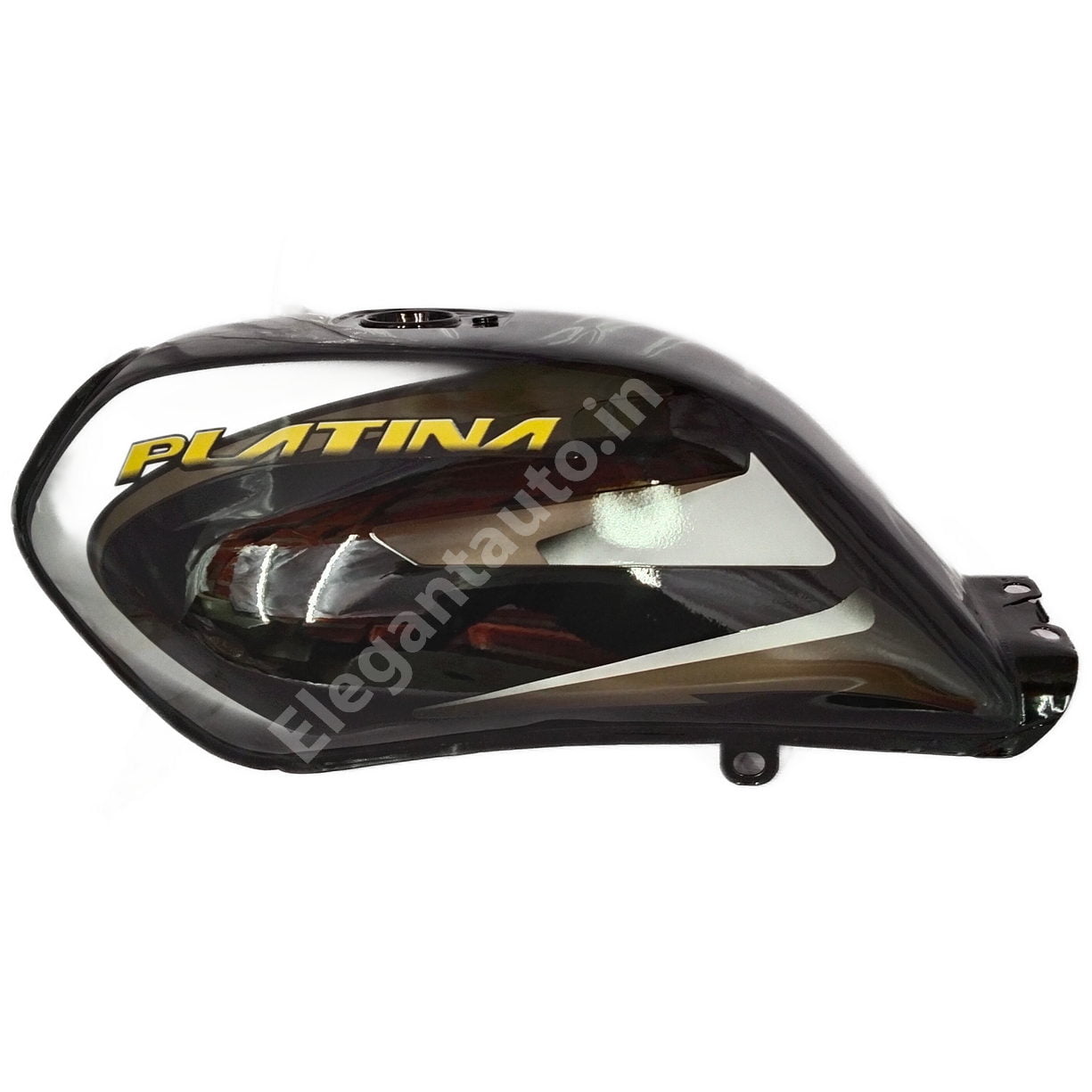 BAJAJ Platina Comfort Petrol Tank BS4 BLACK and BROWN