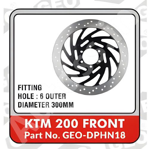 DISC BRAKE BIKE KTM 200 FRONT