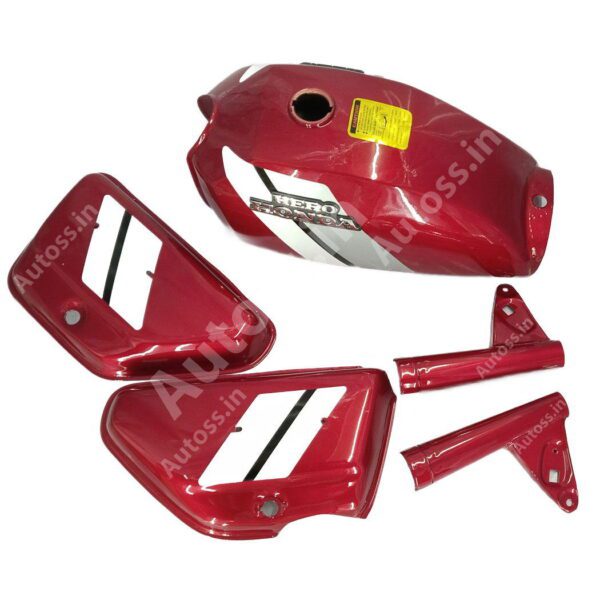 PETROL TANK KIT HERO HONDA SS 100 RED